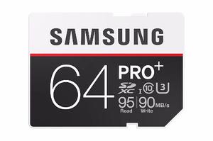 Memoria Sdxc Samsung 64gb Pro+ U3 Ideal Para Video 4k