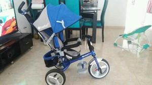 Coche Triciclo para Niño Color Azul