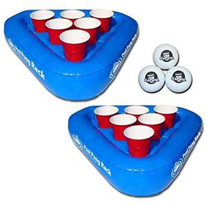 Flotador Para Piscina Beer Pong Rack Floating Beer Pong Set,