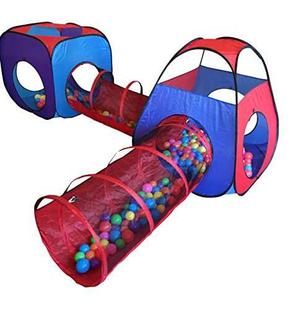 Tunel Portatil 4pc Pop Up Children Play Envio Gratis