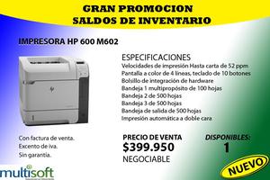 IMPRESORA HP 600 M602