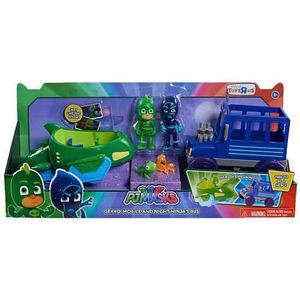 Pj Masks Gekko-mobile And Night Ninja's Bus Vehicle Set