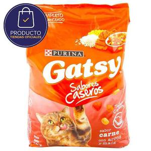 Concentrado Para Gatos Gatsy Carne 8 Kilos-rojo