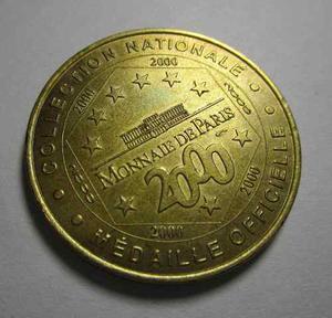 Medalla Moneda Oficial Monnaie La Geode Paris 3.4cm Grande