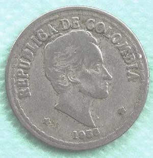 Moneda Colombia 20 Centavos Error Girada 45 Grados 