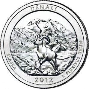 Moneda Cuarto Dolar Estados Unidos-denali Park-alaska - 