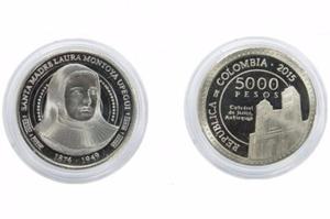 Moneda De  Pesos Hermana Laura