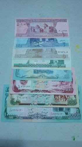Serie De Billetes Originales De Afganistán