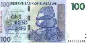 Zimbabwe, 100 Dollars  P69