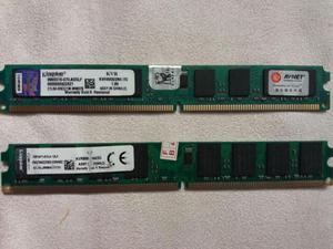 2 Memoria Ram Drr2 bush 800mhz 2gb Kingston TOTAL 4 GB