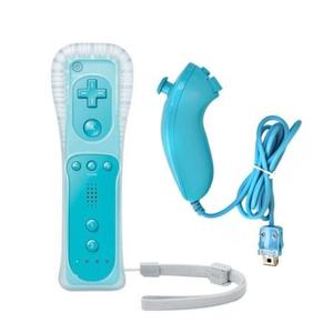 Azul De La Built-in Motion Plus Wii Remote + Nunchuck
