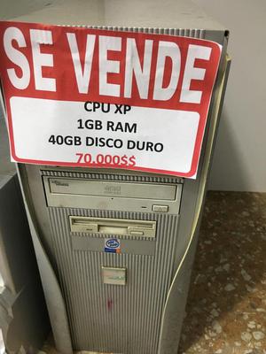 Cpu 40Gb Disco Duro 1Gb Ram Pentium 4