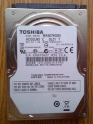 Disco duro Sata 500gb Toshiba para portatil