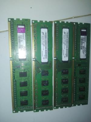 Se Venden Memoria Ram de 1gb Y 4gb