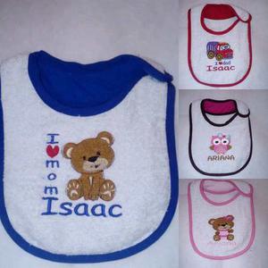 Baberos Para Bebe Bordades Y Personalizados