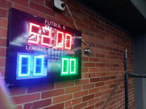 Cronometro Marcador En Led Fùtbol 5 Cancha Sintetica