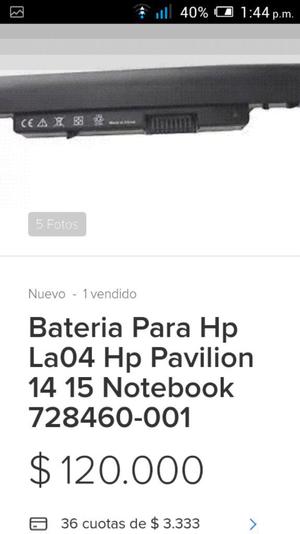 Bateria Hp Notebook Pavilion La 14 O 15