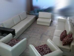 SALA EN CUERO MODULAR BLANCAALMENDRA