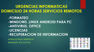 URGENCIAS INFORMATICAS 24 HORAS