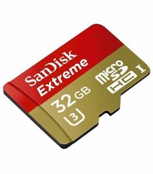 Memoria Micro Sd 32 Gb Extreme Clas 10 Sandisk 90 Mb/s Gopro