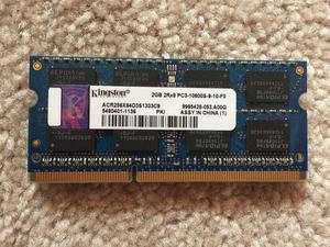 Memoria RAM 2GB Kingston DRR3