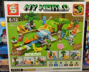 Minecraft My World 6 En 1 Com/lego 386 Pcs Ajd