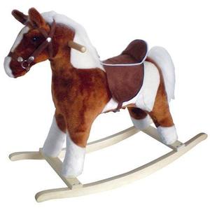 Compañía Charm Pinto Horse Rocker Brown Saddle Saddle