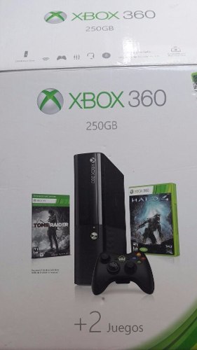 Xbox 360 E*+discoduro250gb+2controles+1cargajuega+otrascosa