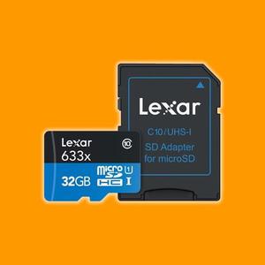 Memoria Lexar Micro Sd De 32gb Clase 10 De 633x