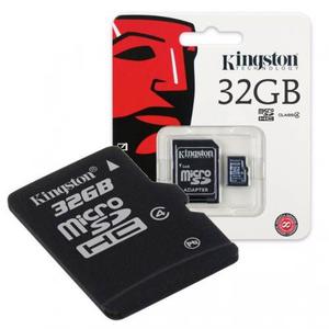 Memoria Micro Sd 32 Gb Kingston + Adaptador Original