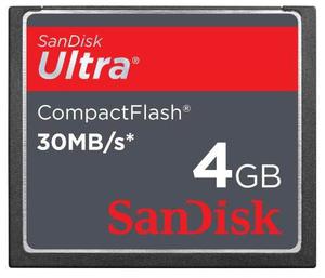 Tarjeta De Memoria Sandisk Ultra Compactflash 4 Gb 30mb / S