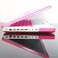 Topcase Pink Crystal See Thru Hard Case Cover For Macbook