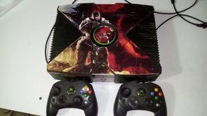 Xbox Normal Programada + 2 Controles + Cargador + Cable Rca