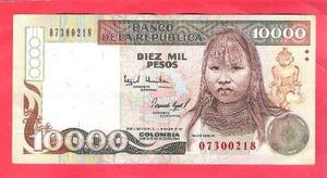 Billete Usado De  Pesos De  Colombia