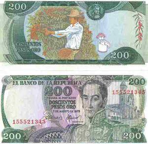 Colombia, 200 Pesos 7 Ago  Digitos Bgw342