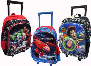 Maleta Ruedas Vengadores Toy Story Big Hero BajoTerra Cars