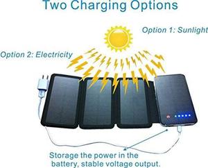 Zebora Potente Cargador Solar Portátil Equipado Con 4