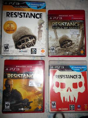 resistance 1, 2 y 3 ps3