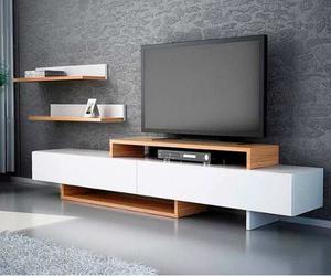 Moderno E Innovador Mueble Tv Con Repisas