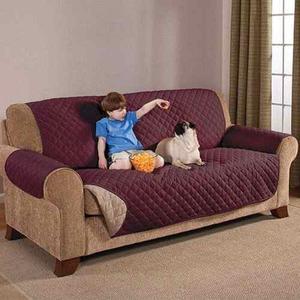Protector Reversible Mascotas Muebles 3 Puestos Sofa