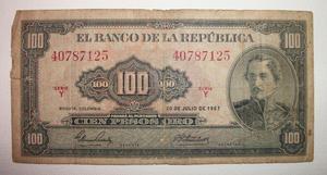Billete de 100 pesos oro de 
