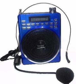 Megafono Altavoz Perifoneo Radio Usb Diadema Nuevo Garantia