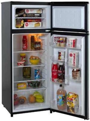 Refrigerador Avanti Negro Con Acabado Platino Rapst