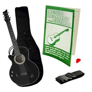 Guitarra Acustica Zurda Boquete Bucaramanga Zbk Negro