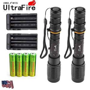 2 Sistemas Ultrafire  Lumen Cree Xm-l T6 Linterna Led
