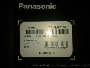 Tv Panasonic Tc42as610h para Repuestos