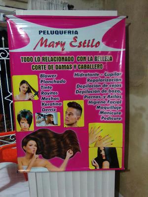 Vendo Pendon para Peluqueria