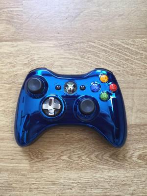 Control Xbox 360 edición limitada cromo azul
