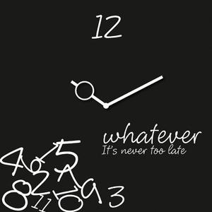 Reloj De Pared Whatever Clock - Negro