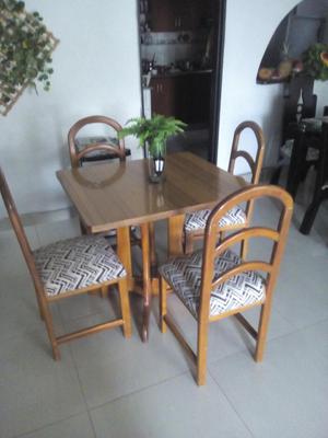 juego de comedor negociable,comedor en madera guayacan,